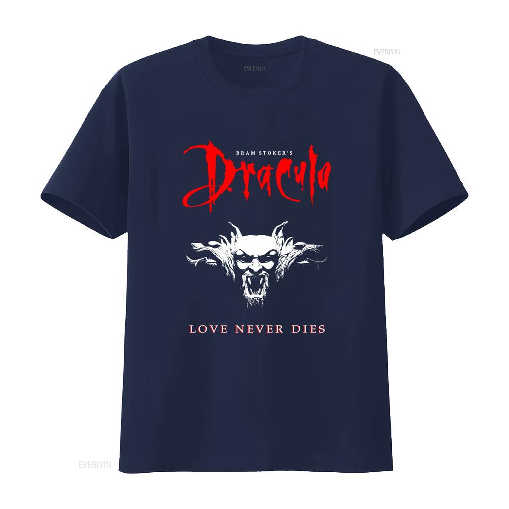 90s Bram Stokers Dracula T Shirt Heavy Cotton Reprint Gothic Vampire Love Never Dies Design S 5XL Vintage Washed Versatile