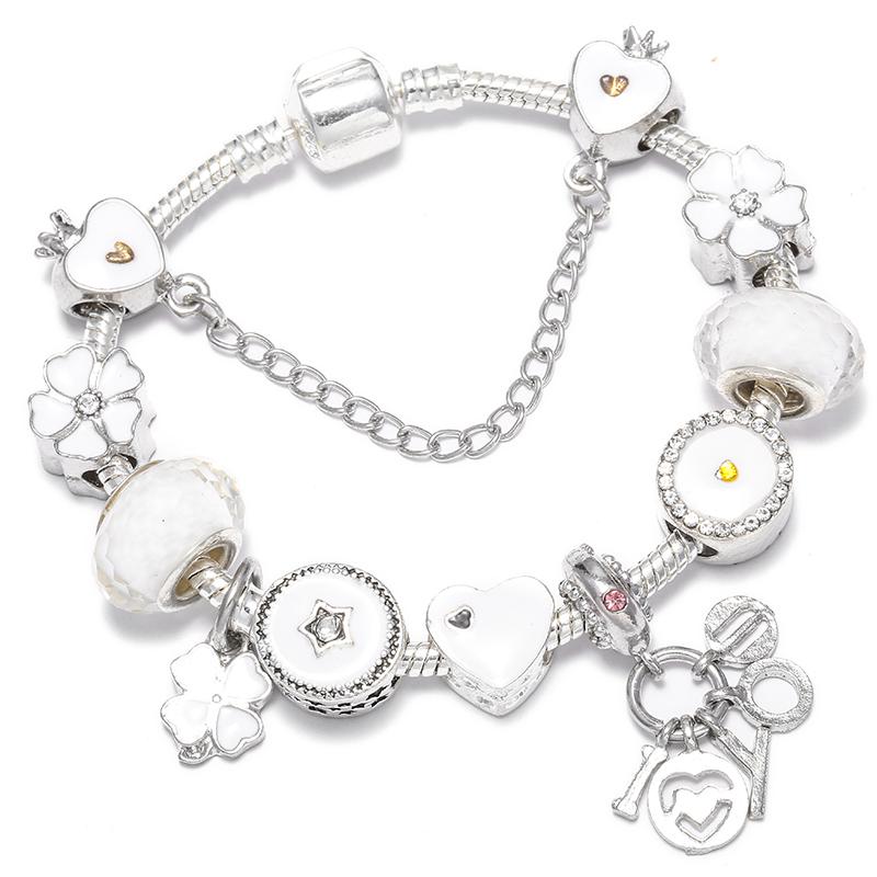 1/16cm 21cm Luxury Cutterfly Snake Chain Bracelet DIY Jewelry Gift For Women Men 41 Styles Trendy Fashion