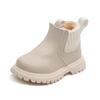 Winter Velvet Kids' British-Style Martin Boots with Side Zipper and Soft Soles
