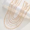 7pcs Elegant Vintage Twisted Chain Necklace Set Vintage Gold Color Minimalist Multi-Layer Chains Daily Wear Party Jewelry Gifts