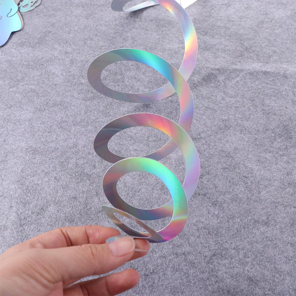 Spooky Ghost Hanging Garland Paper Spiral Banner  Birthday Celebration