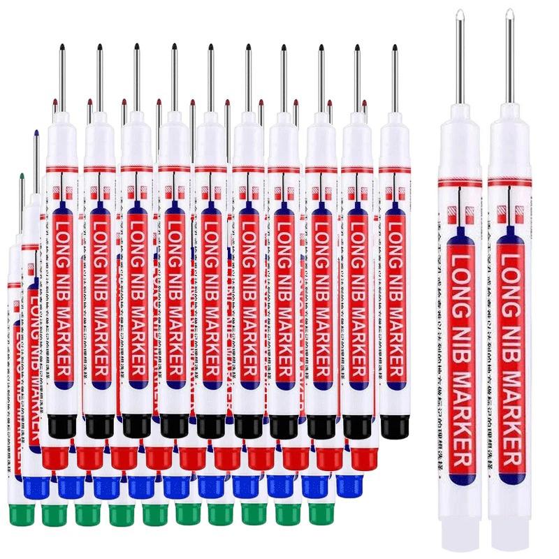 4-100 Stück 20mm Tiefloch Lange Spitze Kopf Marker Für Metall Perforierstift Wasserdicht Badezimmer Holzbearbeitung Dekoration Mehrzweck
