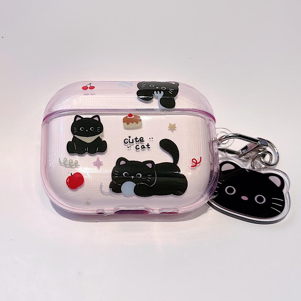 Imd cartoon cat is suitable for Apple Airpodspro1 earphone protective case cover 1pro second and third generation earphone case 1.