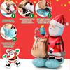 3 Pcs Christmas Balloon Giant, 4D Christmas Tree Santa Claus Snowman with Base Balloon for New Year Party Decorations Supplies