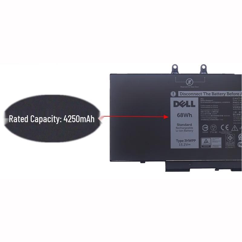 Dell Original 68Wh Laptop Battery for Precision 3541, 3550, 3551 (3HWPP)