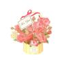 Gift 3D Pop Up Pop Up Flower Basket Card Simple 3D Design 3D Card Flower Basket Greeting Card Teachers Day