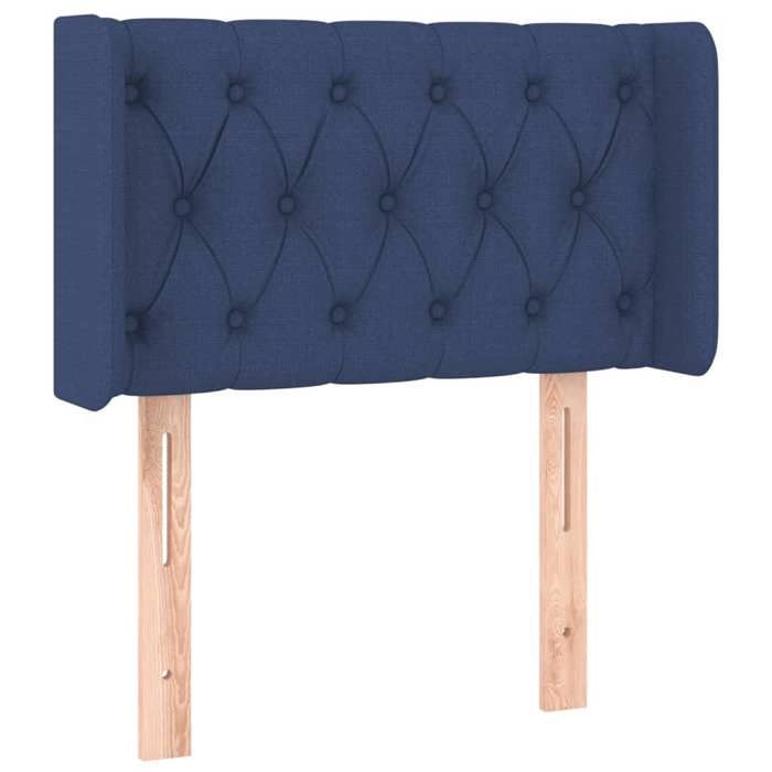 VidaXL LED Headboard Bedroom Furniture Single Bed Accessory Headboard Bed Frame Interior Blue 3123552