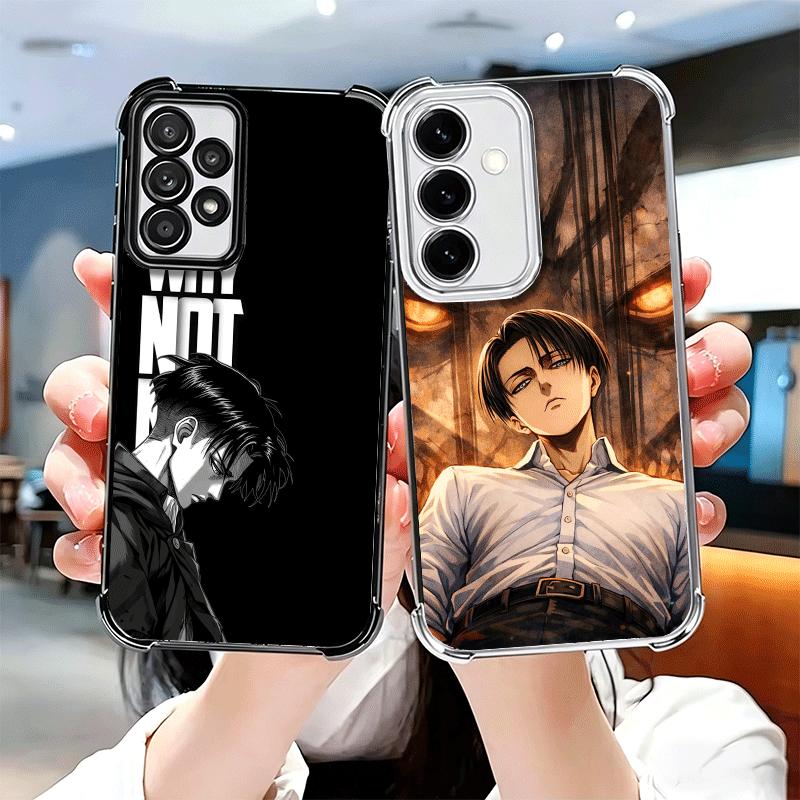 A-Attack On T-Titan Levi Beschichtung Handyhülle Für Samsung A17 A07 A37 A57 A16 A56 A15 A55 A14 A54 A13 A53 A26 A36 A25 A35 A24 A34