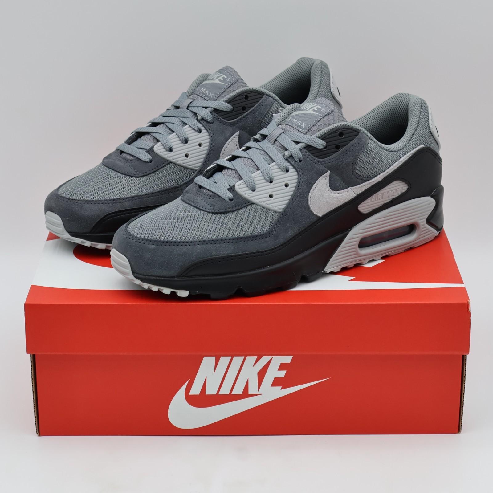 DM0029-020 Nike Air Max 90 Дымчато-серый Черный Темно-дымчато-серый Фотоновая пыль (Мужской) 10.5