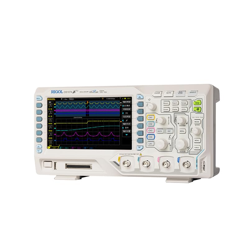 Osciloscopio Digital RIGOL DS1104Z Plus 4 canales analógicos 16 canales digitales ancho de banda de frecuencia 100MHz tasa de muestreo longitud de registro 24M puntos 8 bits