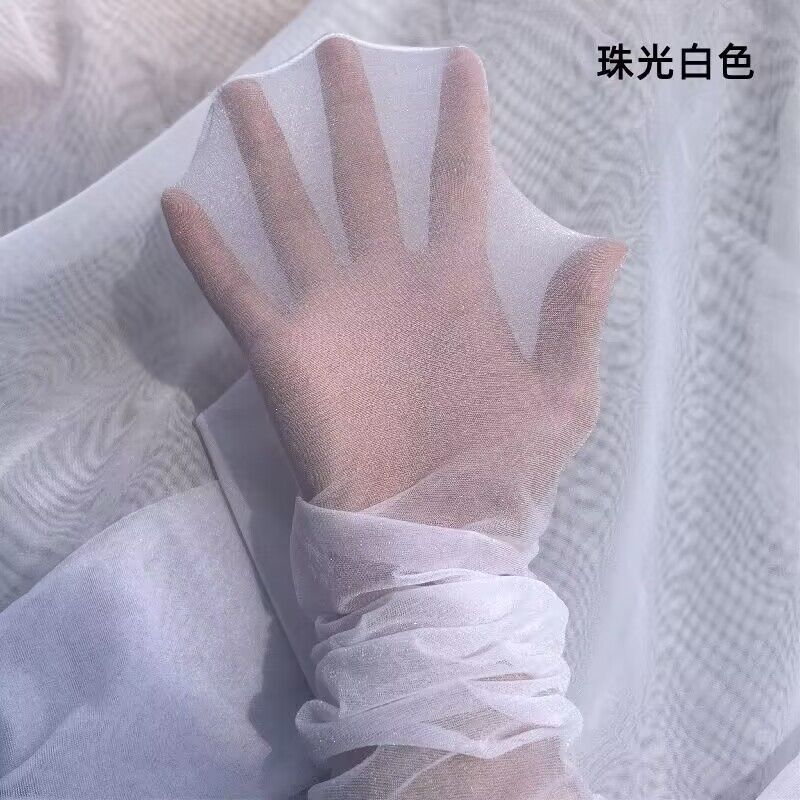 

Sexy Plus Size Ultra Thin Sparkling Pearl Light Pantyhose Women Stockings Open Crotch Stockings T-Crotc Elastic Tights 120Kgs XXL