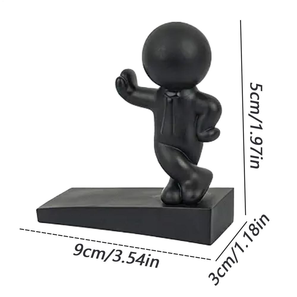 Cute Decorative Door Stop Cute Rubber Figures Doorstop Funny Action Figure Decorative Door Stop for Home Office Bedroom
