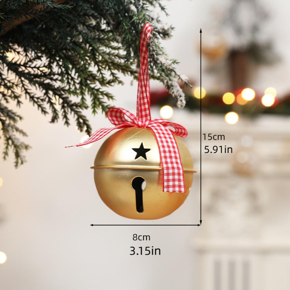 8cm Christmas Chime Bells Jingle Bells Xmas Tree Hanging Bells  New Year Home Ornament