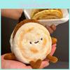 Plush Hamburger Chinese Toy Keychain Pendant Bag Decoration Kids 12cm Gifts