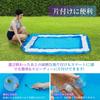 Saiveina Vinyl Pool for Home Family Large Air Blue For 200 x 150 x 50 Summer Water PVC Safe and Two Air Chambers Use, Use, Pool, Rectangular, & White,