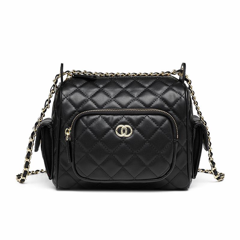 Geantă mică stil parfum pentru primăvara și vara pentru femei, nouă, geantă foto pe un umăr, geantă vagabond, geantă de braț high-end cu lanț