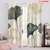 2pcs,2D Plane Printing Curtains&Window Treatment Ginkgo Harmony (2) Polyester Easy Install (without Rod) Versatile All Use for