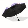 1pc Kuromi Automatic Cute Umbrella 8-Bone Design Compact Gear for Outdoor Travel, Perfect Gift for Friends or Family yy280828134