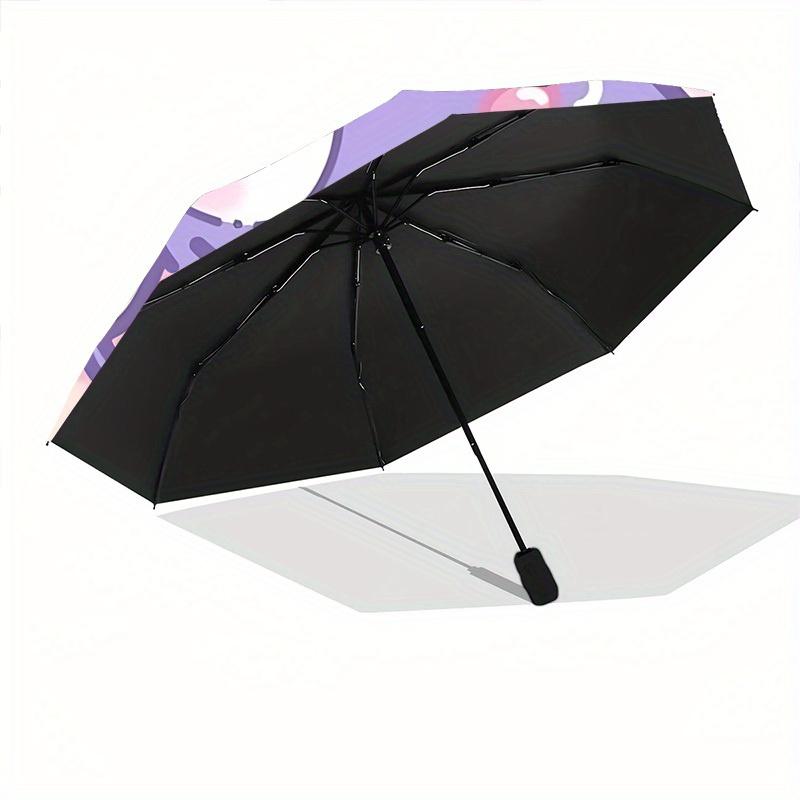 1pc Kuromi Automatic Cute Umbrella 8-Bone Design Compact Gear for Outdoor Travel, Perfect Gift for Friends or Family yy280828134