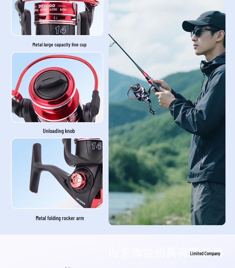 Black Bass Lure Casting Rod Set - Beginner Sea & Long Cast Rod for Asp