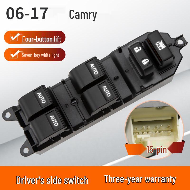 

Перемикач вікна водія Toyota Camry - Передній лівий блок кнопок No Door Disassembly Needed