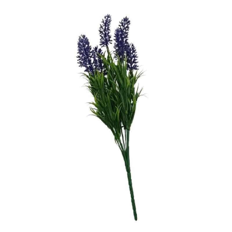 Flower Lavender Faux Arrangement With Plastic Blooms For Office Decoration Space
