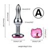 1pcs Cat Face Jewel Base Anal Plug 7 Size Butt Masturbation Tools Lovers Sex Massager Adult Sex Toys
