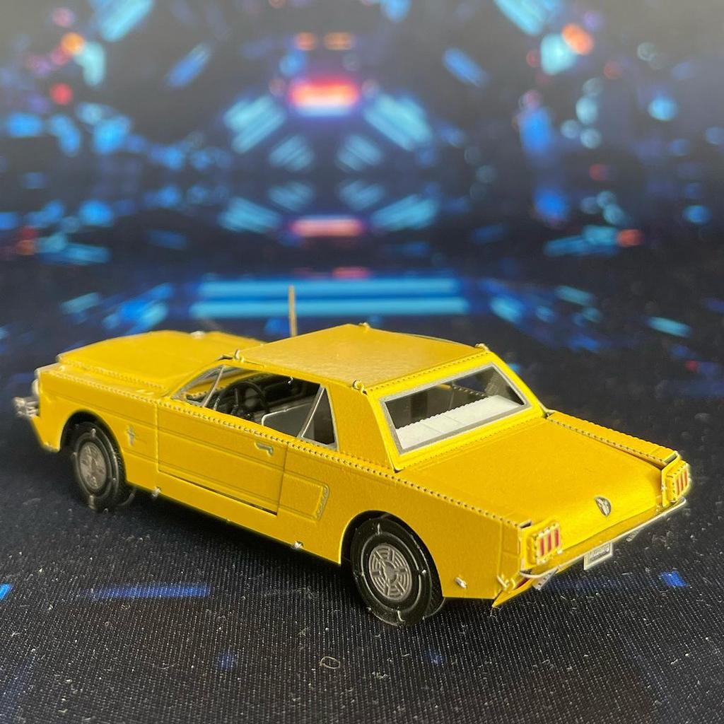 1965 Ford Mustang Sports Car All-Metal 3D DIY Model Puzzle - No Glue Required