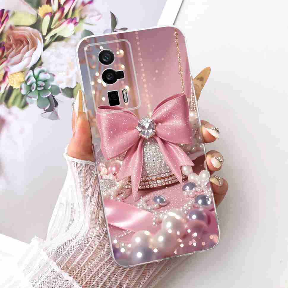 Für Redmi K60 k 60 5G Hülle Einfaches Cartoon-Design Silikon TPU Rückabdeckung Für Redmi K60 Pro 5G 22127RK46C Handy-Schutzhüllen