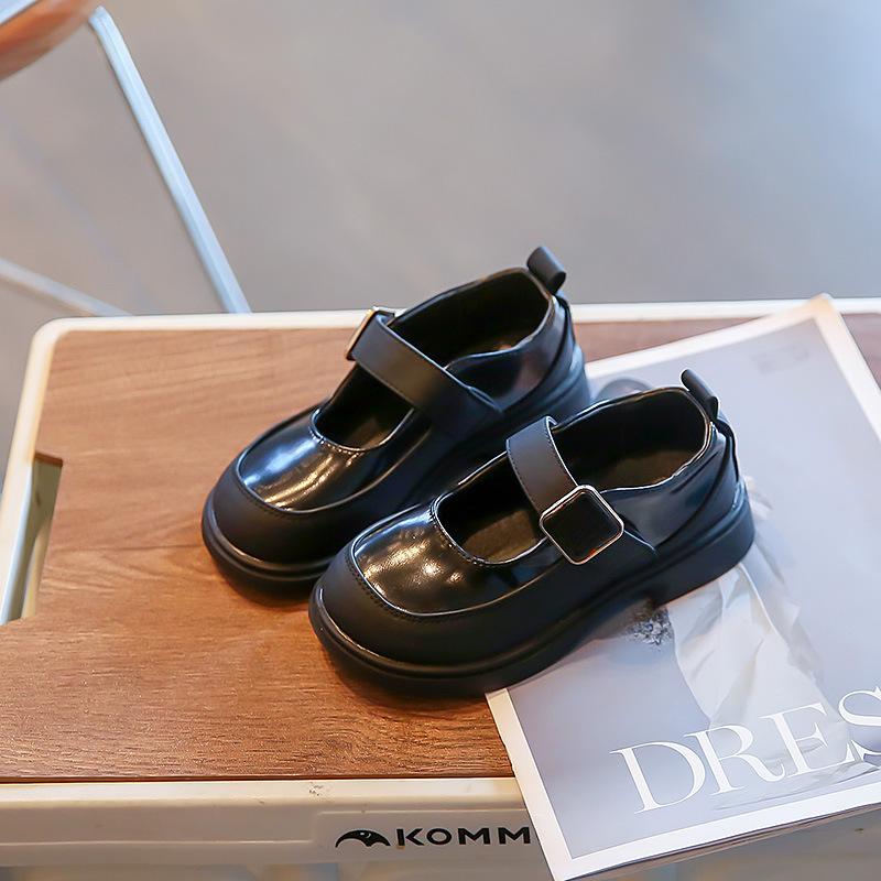 

Стильная кожаная обувь для девочек, туфли Мэри Джейн на мягкой подошве, модные туфли принцессы для девочек 30