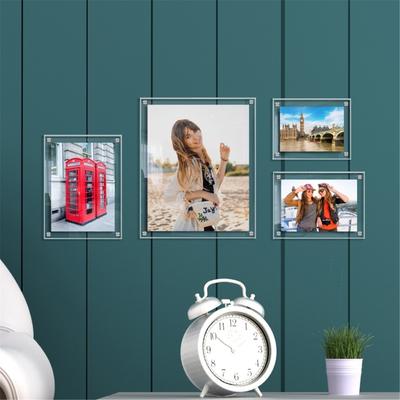 Clear Photo Frame Perfect for Family Photos Wedding Photo Artwork Frameless
