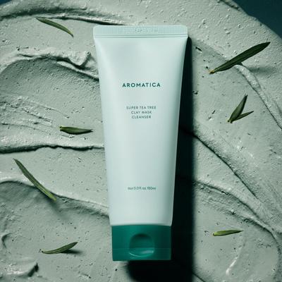 Super Tea Tree Clay Mask Pack Cleanser 150ml Pack-to-Foam Soothing & Exfoliating, 1 Piece