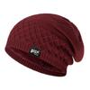 Keep Warm Pullover Cap Fleece Lined Winter Hats Simple Knitted Hats  Winter