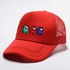 Children  Mesh  Hat Cartoon  Printed Caps Colorful Breathable Sun-proof Sun Hat