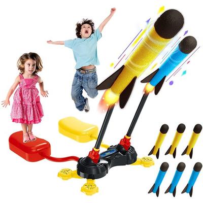 Outdoor-Spielzeug Raketenwerfer für Kinder Duell Outdoor-Spiele für Kinder Stomp Launch Pad Steam Geschenk für Jungen und Mädchen Schaumrakete
