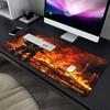 Fire Bigness XXL Mousepad Keyboard Gaming Mouse Mats Office Computer PC Desk Mat Extended Pad Gaming Mats Setup Desk Interior