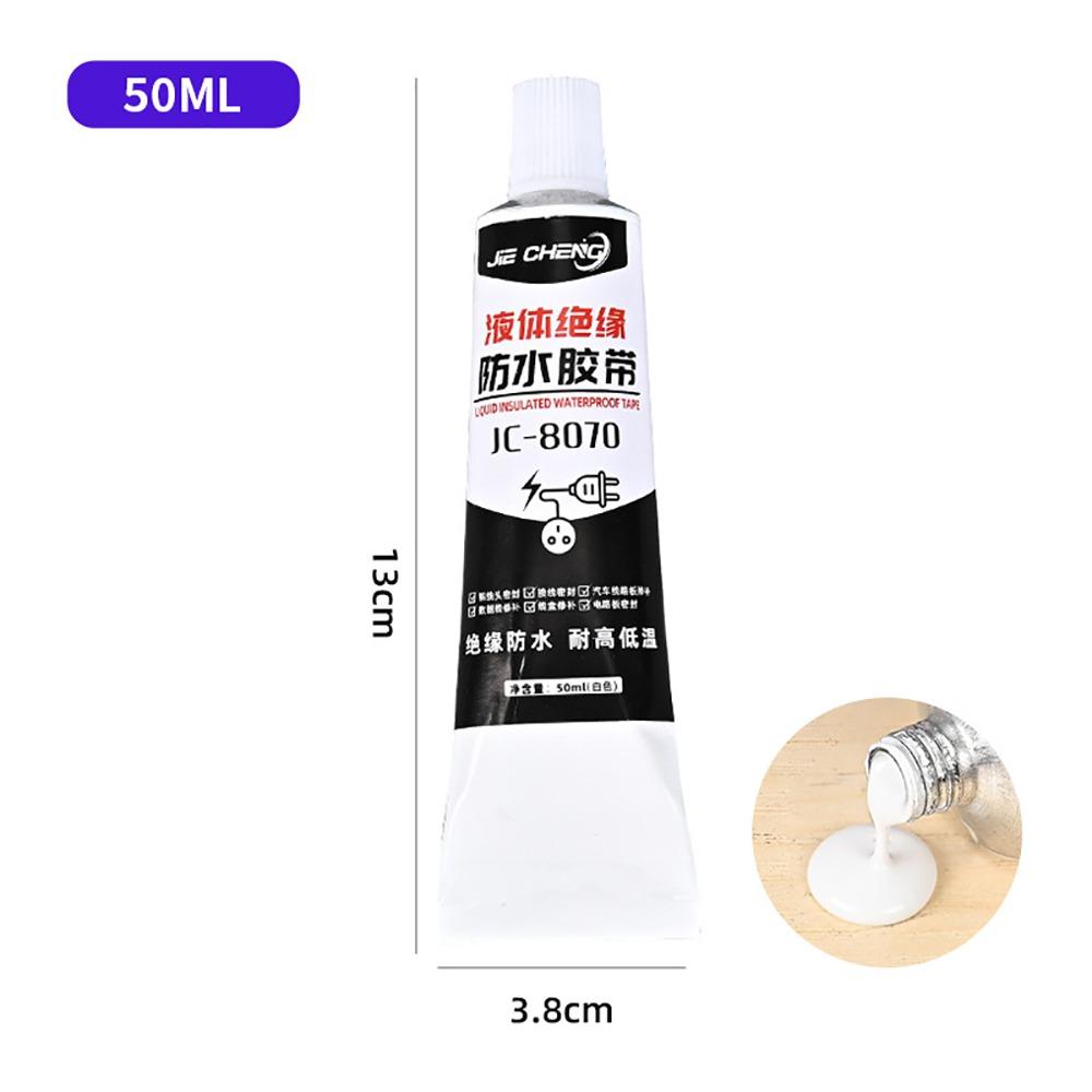 1Pcs Sealant Electrical Tape Waterproof High-Temperature Resistant Liquid Insulating Tape 50ml Wire Cable Repair Glue