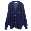 IZOD LACOSTE 70s Vintage Spool Tag Long Sleeve V Neck Knit Cardigan L Men's Used