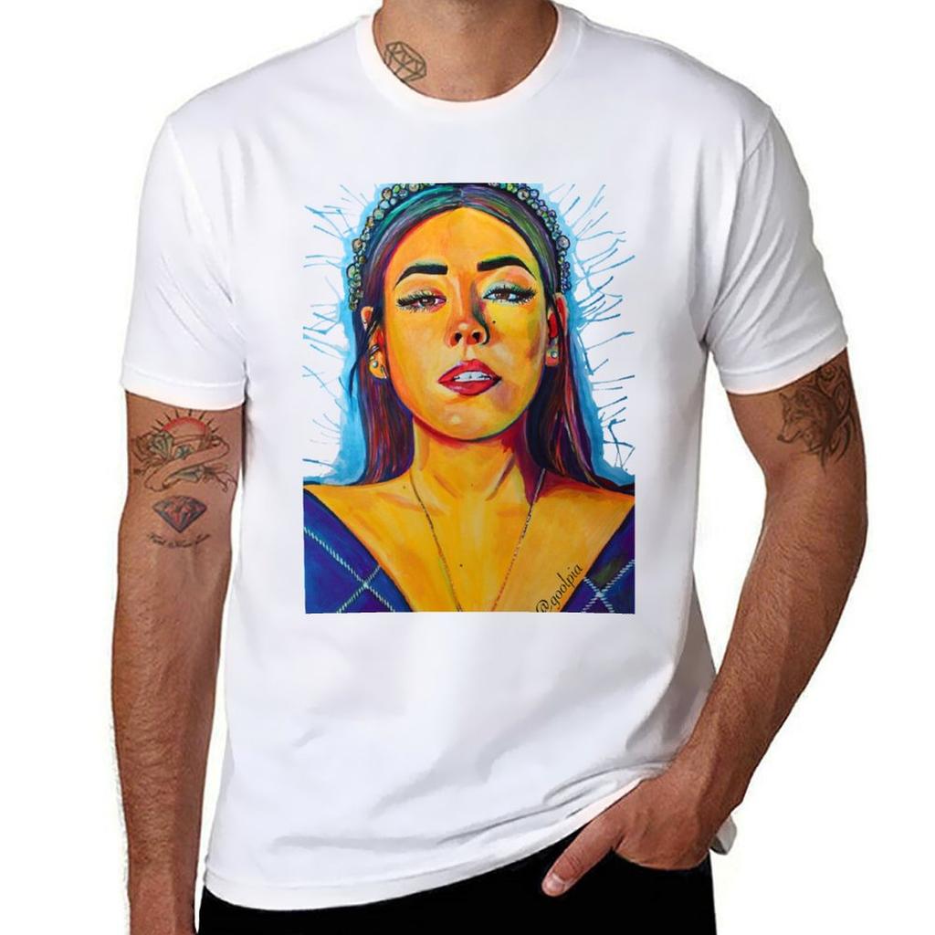 Danna Paola Elite Illustration Tshirt Durable Work Wear Tshirt