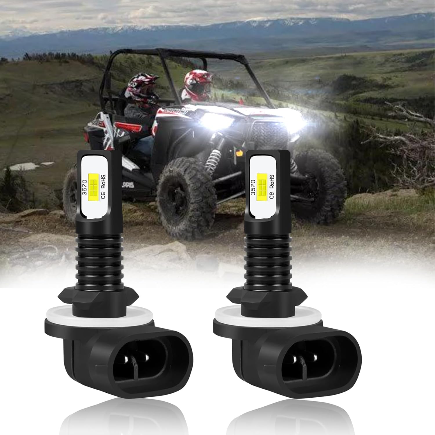 

881 LED Headlight Bulbs Fit For Polaris Sportsman 500 550 570 600 700 800 XP LED Headlight Bulbs,881,889,862,886,894,896,898 ATV UTV For Polaris Ranger