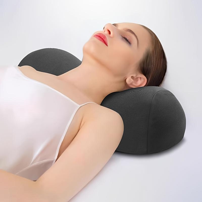 [Ergonomic Cervical Pillow] Ergonomic Neck Support Pillow | 1pc Contoured Cervical Pillow for Sleeping, Breathable Polyester, Hand Wash Only