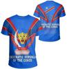 New Summer 3D Democratic Republic Of Congo Printing T Shirt Congo Coat Of Arms Emblem Graphic T-shirts Hot Sale Short Sleeve Top