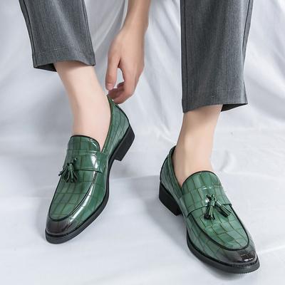 Herren Neuer Trend Mode Slipper Schuhe Lässig Mode Vielseitig Quaste Leder Business Kleid Party Bequeme Laufschuhe