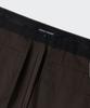 MUSINSA STANDARD Whipcord Straight Hidden Banding Slacks [Dark Brown]