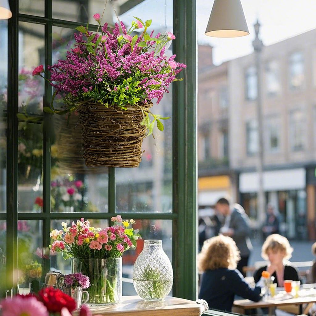 Simulationsblume Lavendelkorb Girlande Szenendekoration Türhänger Girlande Geschenke für Liebende und Mutter