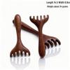 Sandalwood Six-Claw Antler Comb for Meridians and Scalp Acupoint Therapy