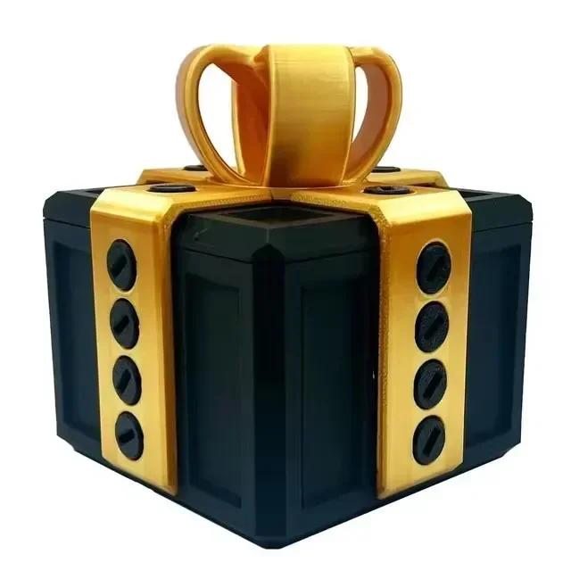 Annoying Gift Box with Screws Large Annoying Gift Boxes Prank Screw Box 3D Printed Figurines & Miniatures Card Container Gift