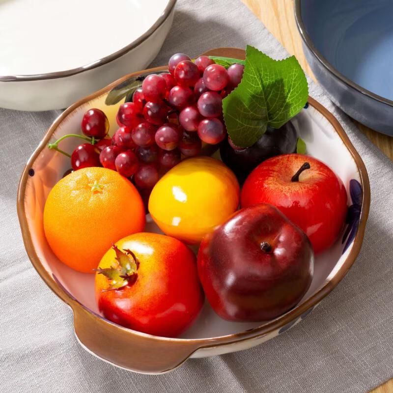 Large Nordic Ceramic Soup Bowl with Double Handles