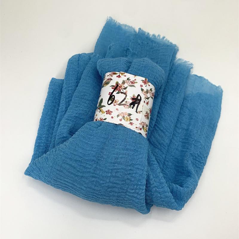Women Cotton Scarf New Summer Girls Solid Color Sunscreen Thin Scarves Soft Shawl Foulard Viscose Spring Lady Wrap Shawls