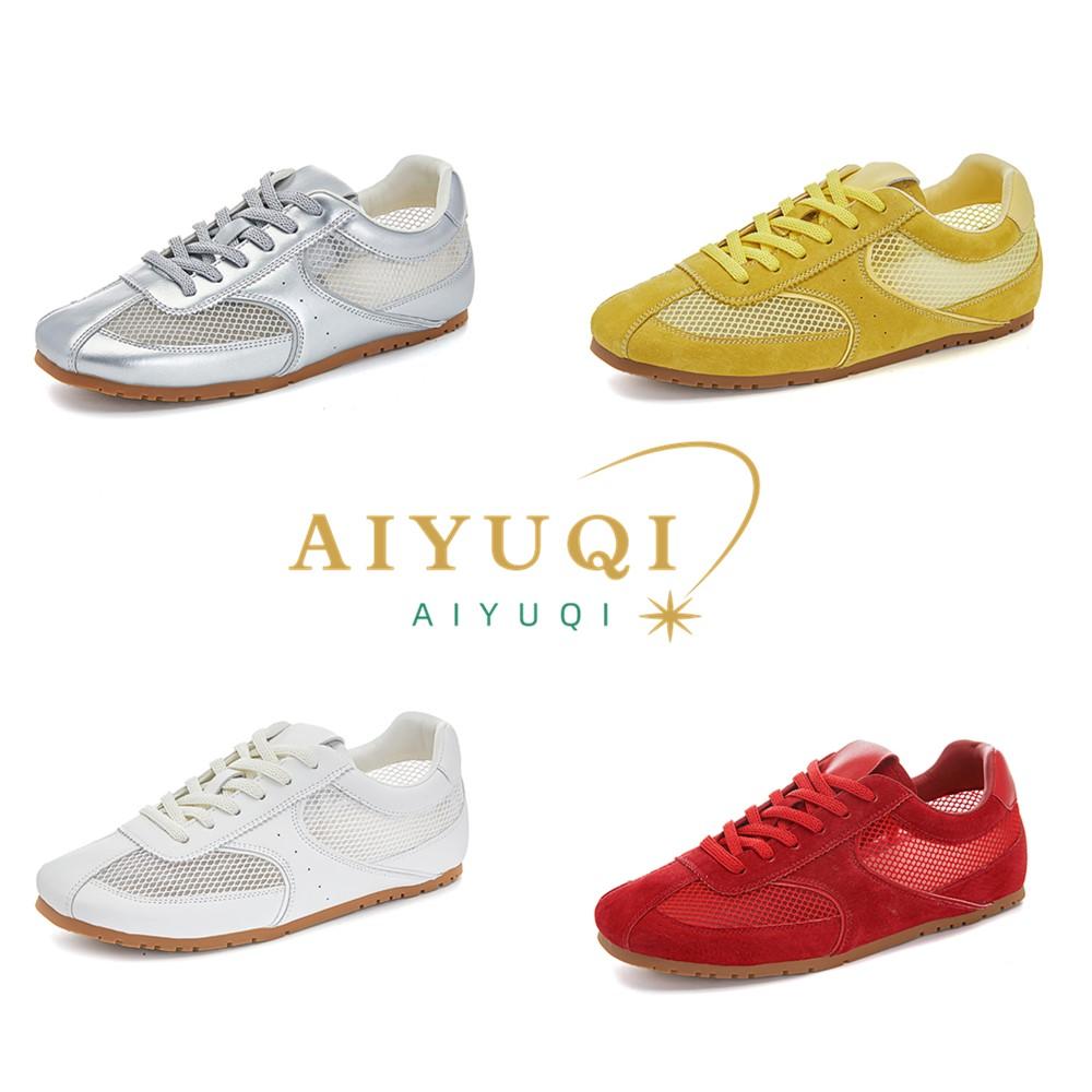 Fashion AIYUQI Women's Sneakers Mesh 2025 New Summer German Training Shoes For Women Large Size Flat Female Shoes